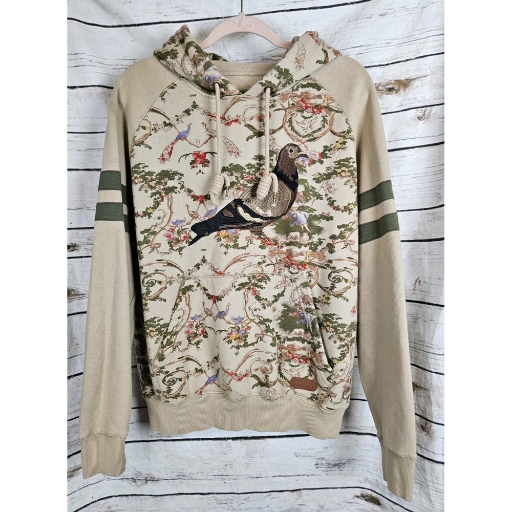 Staple Pigeon Floral Embroidered Hoodie Sweatshirt Womens M Asian Varsity